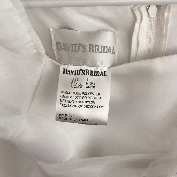 David’s bridal flower girl dress size 12 pit/Pit 12” waist 11” length 30” - Picture 7 of 12